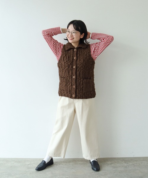 ネパールハンドニット ハイネックベスト（ベスト）｜PAR ICI