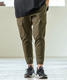 mp13237- C-N Stretch Fabric Cargo Design Jogger Pants カーゴデザインジョガーパンツ