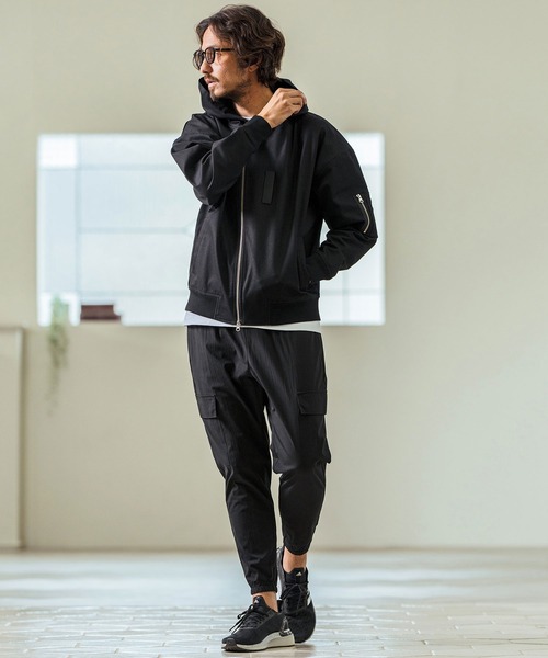 Magine(マージン)の「mp13237- C-N Stretch Fabric Cargo Design Jogger Pants カーゴデザインジョガーパンツ(カーゴパンツ・メンズ・ベージュ/ブラック/オリーブ・44/46/48)」の8枚目の写真