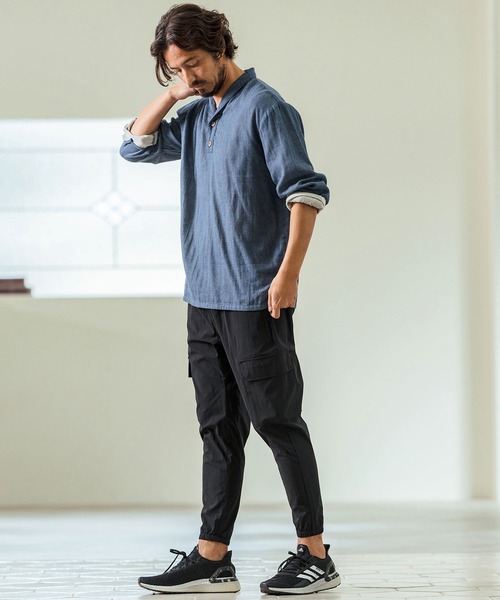 Magine(マージン)の「mp13237- C-N Stretch Fabric Cargo Design Jogger Pants カーゴデザインジョガーパンツ(カーゴパンツ・メンズ・ベージュ/ブラック/オリーブ・44/46/48)」の10枚目の写真