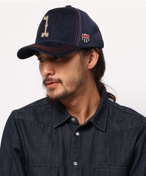 YOSHINORI KOTAKE DESIGN（ヨシノリコタケデザイン）の「YOSHINORI KOTAKE DESIGN デニムメッシュキャップ No.1（キャップ・メンズ・ブルーグラス・FREE）」の8枚目の写真