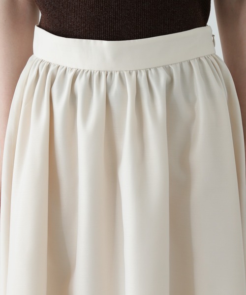 N.（N. Natural Beauty Basic）（エヌエヌナチュラルビューティーベーシック）の「【PS/低身長サイズ】シアーレイヤーフレアスカート（スカート・レディース・ブラック/オフホワイト/グレー・SMALL/MEDIUM/P/S）」の7枚目の写真