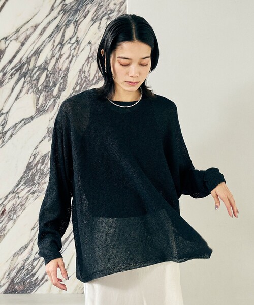 新品タグ green label relaxing ペーパーニット プルオーバー green label relaxing（グリーンレーベルリラクシング）の「＜SEASONAL