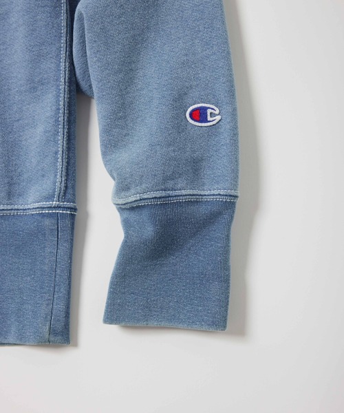 Champion(チャンピオン)の「【Champion/チャンピオン】直営限定コレクション メンズ クルーネックスウェットシャツ(スウェット・メンズ・ブルー系その他2/ブルー系その他・SMALL/MEDIUM/LARGE/X-LARGE)」の4枚目の写真