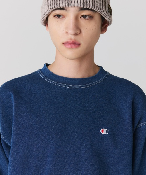 Champion(チャンピオン)の「【Champion/チャンピオン】直営限定コレクション メンズ クルーネックスウェットシャツ(スウェット・メンズ・ブルー系その他2/ブルー系その他・SMALL/MEDIUM/LARGE/X-LARGE)」の12枚目の写真