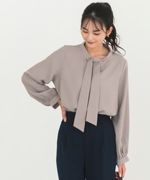 CELEN（セレン）の「【洗える/防シワ加工/UV加工/花粉防止】2WAYボウタイブラウス 長袖（シャツ/ブラウス）」