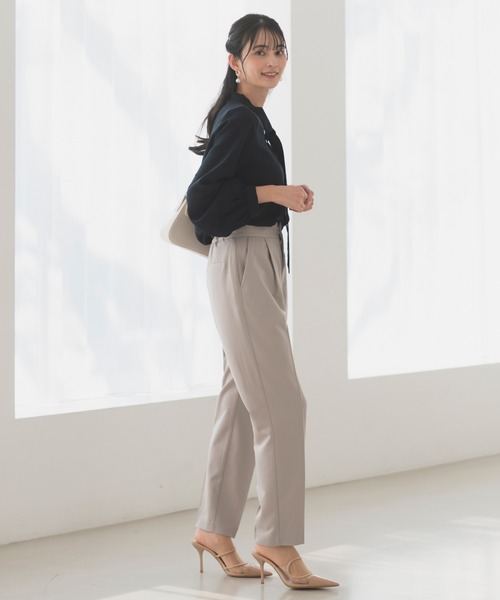 CELEN（セレン）の「【洗える/防シワ加工/UV加工/花粉防止】2WAYボウタイブラウス 長袖（シャツ/ブラウス・レディース・グレー系その他/ホワイト/ブルー/ネイビー/ピンクベージュ/ブラック・L/M/S）」の20枚目の写真