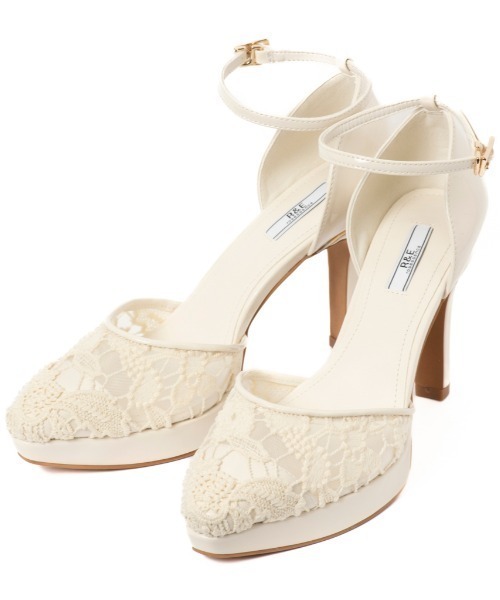 R&E（アールアンドイー）の「【25SS新作】【R&E】コットンレースセパレートパンプス（パンプス・レディース・ホワイト系/ブラック系・22.5cm/23cm/23.5cm/24cm/24.5cm/22cm）」の9枚目の写真