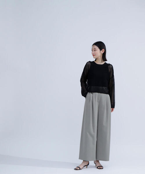 試着のみ♪NATURAL BEAUTY BASIC　ワイドパンツ BLANC】カットソーワイドパンツ | NATURAL BEAUTY BASIC