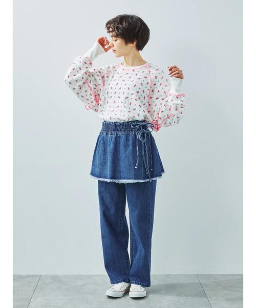 Samansa Mos2（サマンサ モスモス）の「ワッフル花柄配色メロー