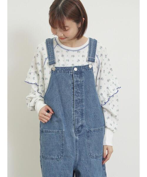 Samansa Mos2（サマンサ モスモス）の「ワッフル花柄配色メロー