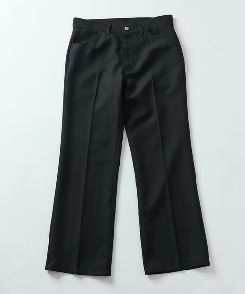 美品　UNTITLED　セットアップ　フレアパンツ　Ｓ　黒　ストライプ　日本製 セール】限定展開 スリムフィット スタプレツイル フレアパンツ