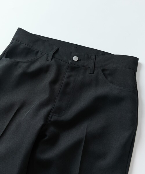 FREAK'S STORE（フリークスストア）の「限定展開 スリムフィット スタプレツイル セミフレアパンツ（スラックス・メンズ・ブラック/チャコールグレー/ブラウン/ネイビー・MEDIUM/SMALL/LARGE）」の16枚目の写真