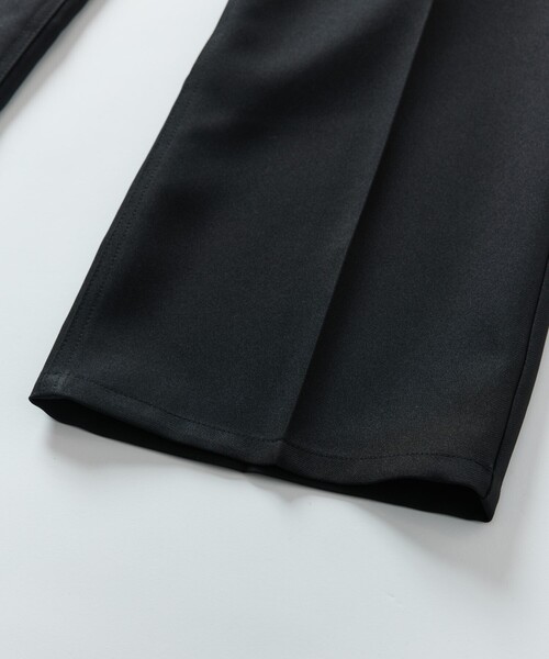 FREAK'S STORE（フリークスストア）の「限定展開 スリムフィット スタプレツイル セミフレアパンツ（スラックス・メンズ・ブラック/チャコールグレー/ブラウン/ネイビー・MEDIUM/SMALL/LARGE）」の7枚目の写真