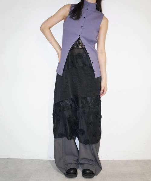 patchwork lace camisole OP / パッチワークキャミワンピース
