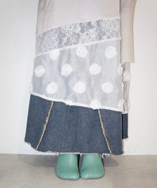patchwork lace camisole OP / パッチワークキャミワンピース