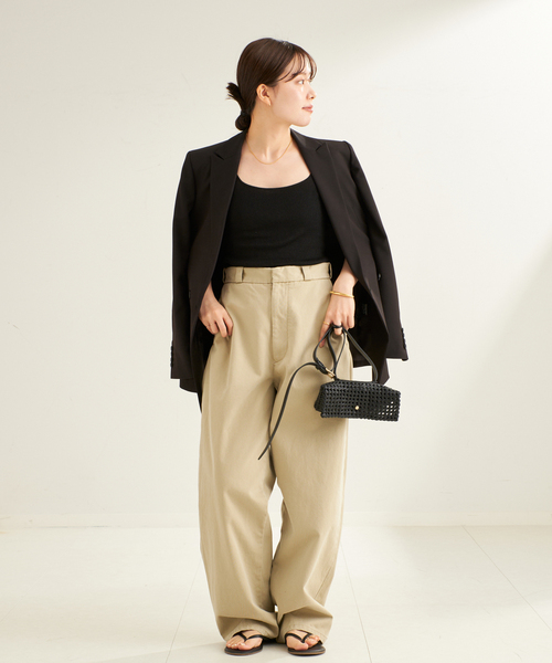 plage（プラージュ）の「LE PETIT PULLE / ル プティ プレ DELMA タンクトップ（タンクトップ・レディース・ブラック/ゴールド・FREE）」の3枚目の写真