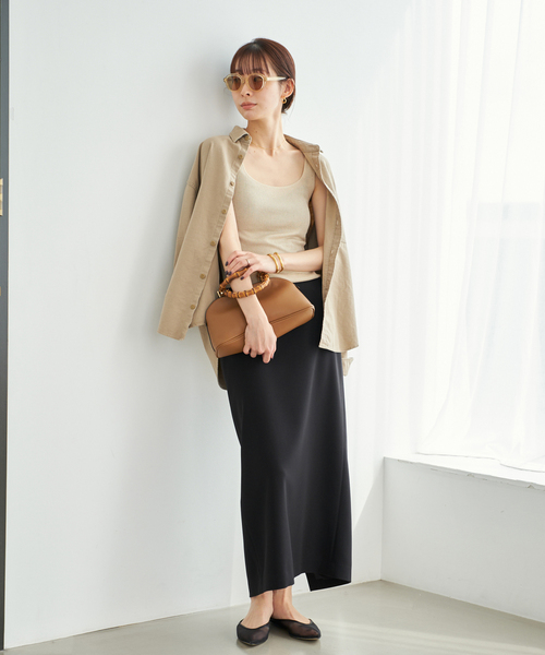 plage（プラージュ）の「LE PETIT PULLE / ル プティ プレ DELMA タンクトップ（タンクトップ・レディース・ブラック/ゴールド・FREE）」の4枚目の写真