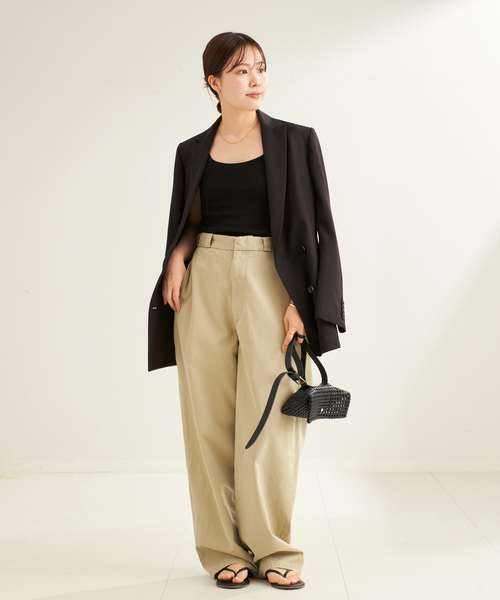 plage（プラージュ）の「LE PETIT PULLE / ル プティ プレ DELMA タンクトップ（タンクトップ・レディース・ブラック/ゴールド・FREE）」の5枚目の写真