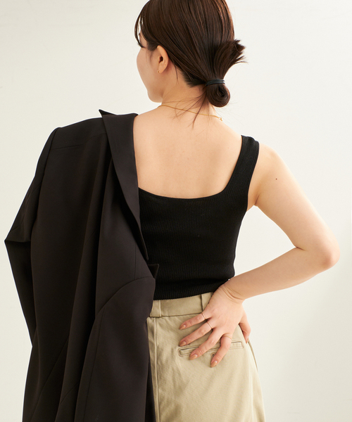 plage（プラージュ）の「LE PETIT PULLE / ル プティ プレ DELMA タンクトップ（タンクトップ・レディース・ブラック/ゴールド・FREE）」の10枚目の写真