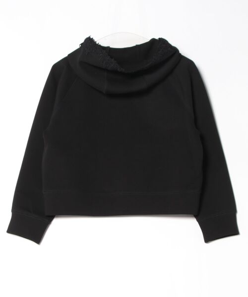 UNIVERVAL MUSE(ユニバーバル ミューズ)の「レース付フーディーパーカー カーディガン(カーディガン/ボレロ・レディース・ブラック/オフホワイト/グレー・2)」の4枚目の写真