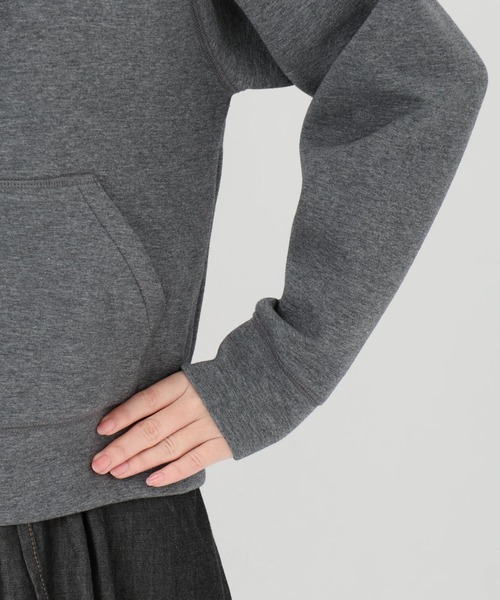 UNIVERVAL MUSE(ユニバーバル ミューズ)の「レース付フーディーパーカー カーディガン(カーディガン/ボレロ・レディース・ブラック/オフホワイト/グレー・2)」の11枚目の写真