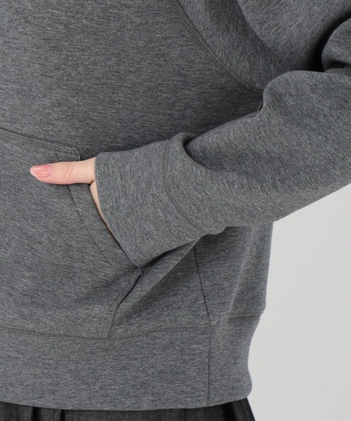 UNIVERVAL MUSE(ユニバーバル ミューズ)の「レース付フーディーパーカー カーディガン(カーディガン/ボレロ・レディース・ブラック/オフホワイト/グレー・2)」の10枚目の写真