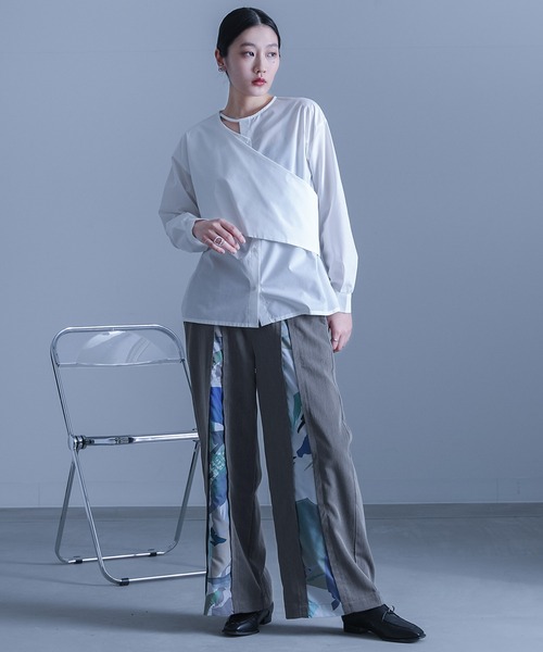 アート柄切替パンツ』（スラックス）｜kOhAKU（コハク）のファッション