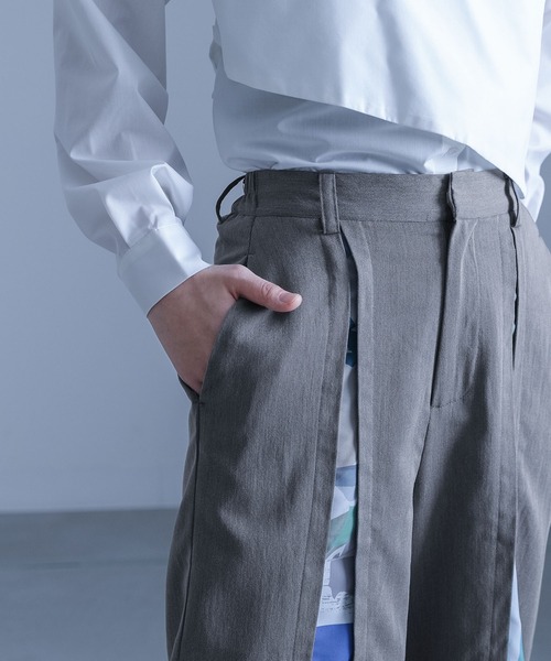 Kohaku　オーダーページ アート柄切替パンツ』（スラックス）｜kOhAKU（コハク）のファッション