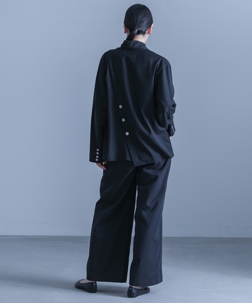 kOhAKU（コハク）の「『アート柄切替パンツ』（スラックス・レディース・グレー/ブラック・1/2）」の21枚目の写真