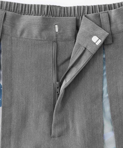 kOhAKU（コハク）の「『アート柄切替パンツ』（スラックス・レディース・グレー/ブラック・1/2）」の7枚目の写真