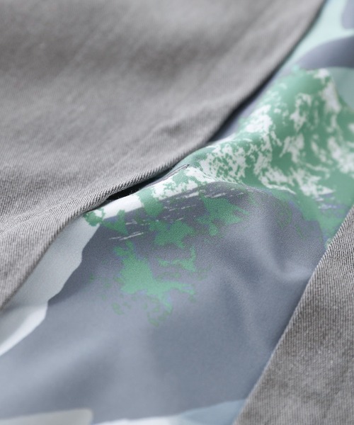 kOhAKU（コハク）の「『アート柄切替パンツ』（スラックス・レディース・グレー/ブラック・1/2）」の9枚目の写真