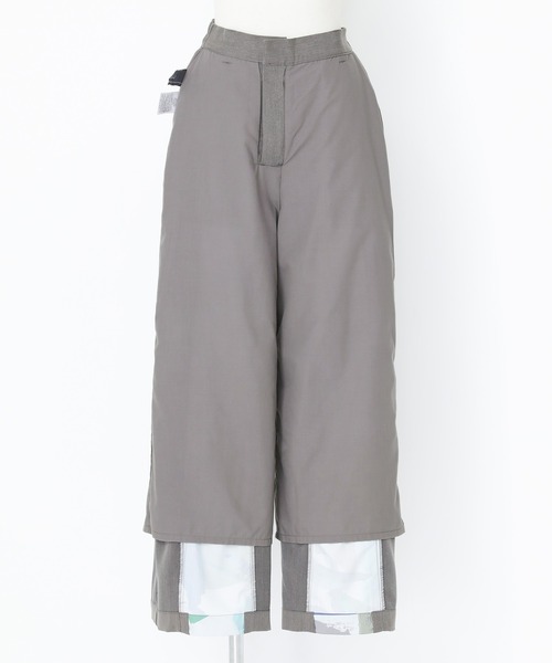 kOhAKU（コハク）の「『アート柄切替パンツ』（スラックス・レディース・グレー/ブラック・1/2）」の12枚目の写真