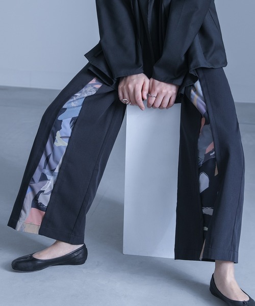 zipper design slacks/ジッパーデザイン スラックス（スラックス