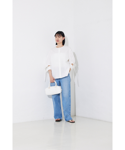 Rouge vif Anna(ルージュヴィフアンナ)の「スラッシュカフス・パフ袖ブラウス(シャツ/ブラウス・レディース・モカ/ブラック/オフホワイト・フリー)」の16枚目の写真