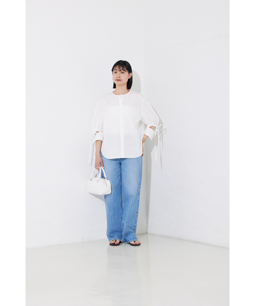 Rouge vif Anna(ルージュヴィフアンナ)の「スラッシュカフス・パフ袖ブラウス(シャツ/ブラウス・レディース・モカ/ブラック/オフホワイト・フリー)」の17枚目の写真