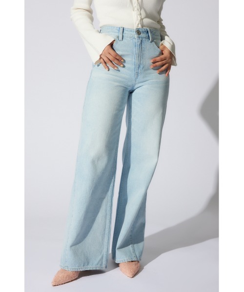 rienda（リエンダ）の「サイドVラインジャストウエストパンツ（デニムパンツ・レディース・ブルー/ライトブルー・MEDIUM/X-SMALL/SMALL）」の19枚目の写真