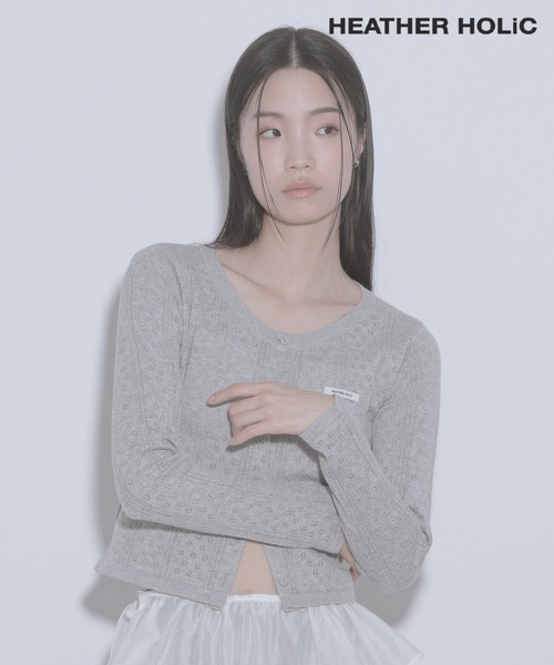 カーディガン HOLiC パターンメッシュカーディガン　325925 レディース セール】HOLiC パターンメッシュカーディガン 325925