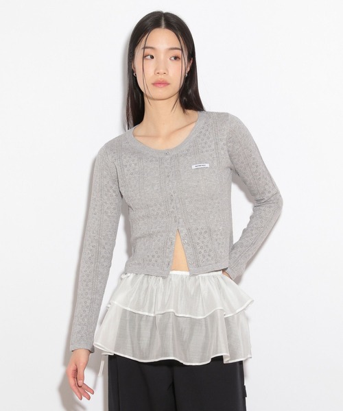 カーディガン HOLiC パターンメッシュカーディガン　325925 レディース HOLiC パターンメッシュカーディガン 325925（カーディガン