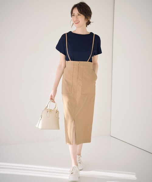 ANY SIS(エニィスィス)の「ビューティクール フレンチ ニットT(ニット/セーター・レディース・ライトグレー系2/ベージュ系2/レッド系/ネイビー系/ホワイト系/スカイブルー系/ライトイエロー系/ブルー系/ライトグレー系/ピンク系/ダークグリーン系/ダークブラウン系・2)」の22枚目の写真