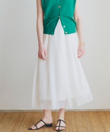 メッシュタックスカート