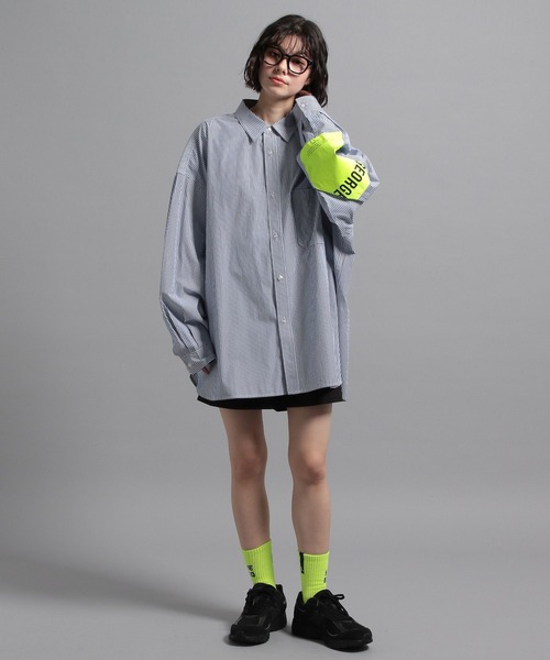 新品タグ付き 完売 Niko and… GEORGE'S ストライプBIGシャツ