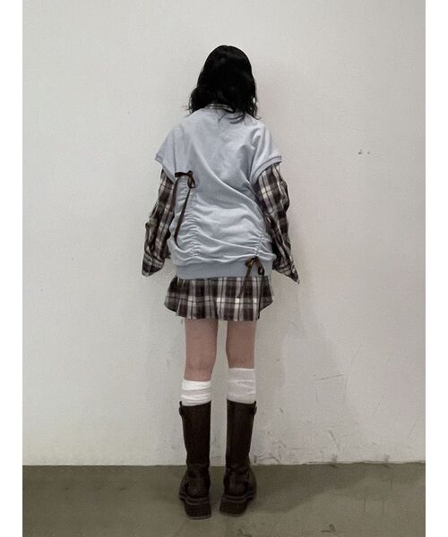 jouetie（ジュエティ）の「シャーリングリボンルーズプルオーバー（Tシャツ/カットソー・レディース・ブラック/ブルー/オフホワイト・MEDIUM）」の16枚目の写真