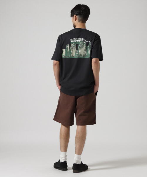 Gramicci（グラミチ）の「GRAMICCI/グラミチ　STONEHENGE TEE　ストーンヘンジＴシャツ（Tシャツ/カットソー・メンズ・ブラック/グレー・XL/M/L）」の4枚目の写真