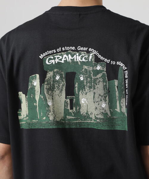 Gramicci（グラミチ）の「GRAMICCI/グラミチ　STONEHENGE TEE　ストーンヘンジＴシャツ（Tシャツ/カットソー・メンズ・ブラック/グレー・XL/M/L）」の9枚目の写真