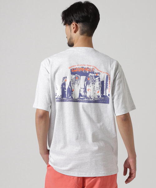 Gramicci（グラミチ）の「GRAMICCI/グラミチ　STONEHENGE TEE　ストーンヘンジＴシャツ（Tシャツ/カットソー・メンズ・ブラック/グレー・XL/M/L）」の2枚目の写真