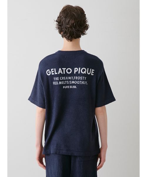 GELATO PIQUE ルームウェア ネイビー セール】【HOMME】スムーズィーliteクールプルオーバー（ルーム