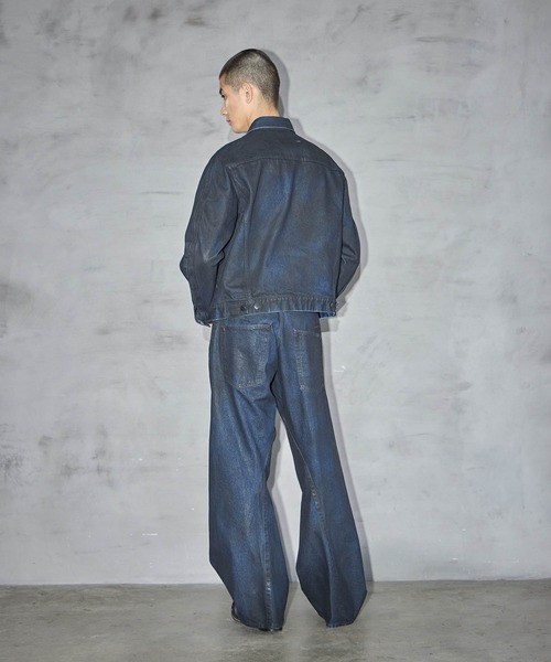 【NVRFRGT】 COATING 3D TWISTEDWIDELEGJEANS NVRFRGT 25AW 1st delivery 