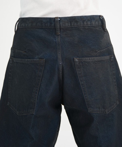 【NVRFRGT】 COATING 3D TWISTEDWIDELEGJEANS NVRFRGT 25AW 1st delivery 