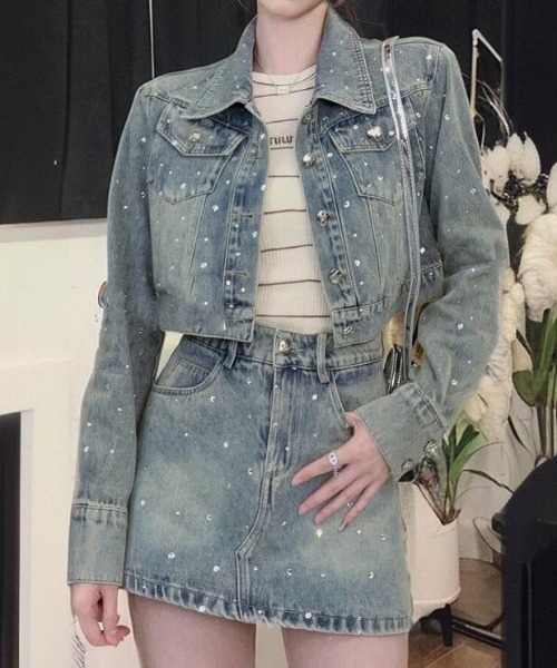 HideandSeek デニムジャケット デニムパンツ セットアップ HIDE&SEEK 13AW 3rd Type デニムジャケット着こなし